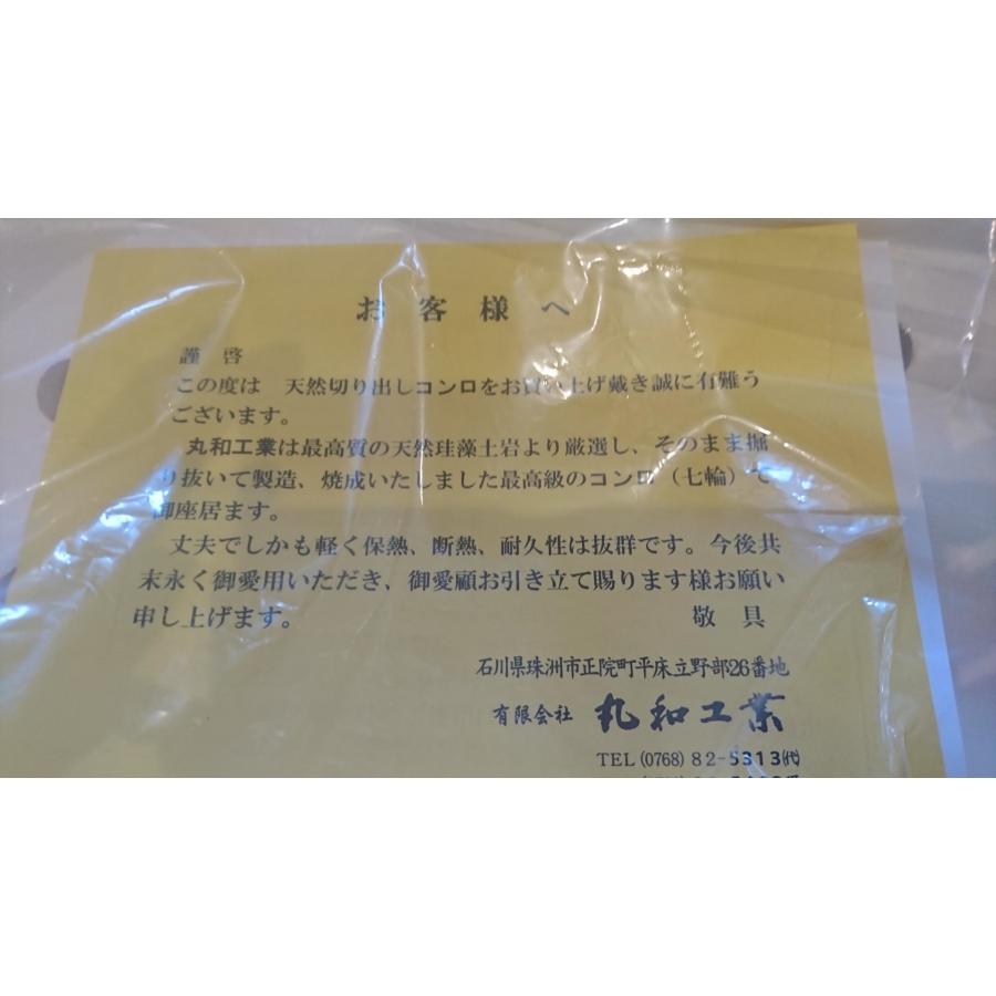 大判七輪 真鍮巻 網1枚付 460x260x180 丸和工業 |  | 05