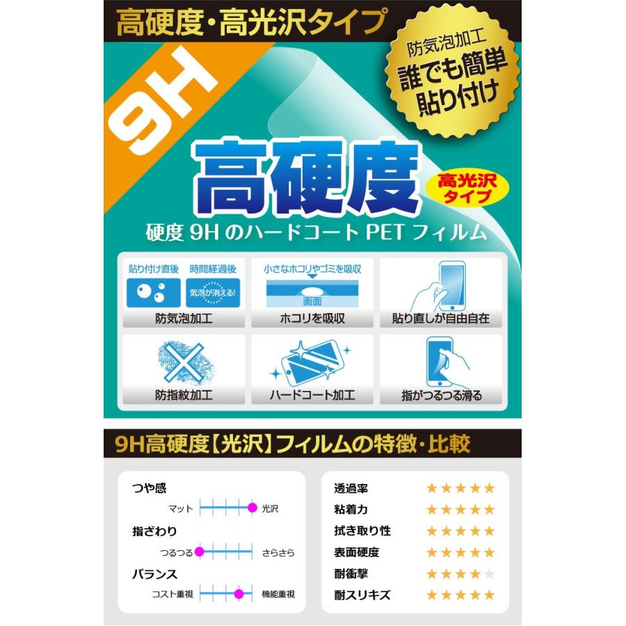 ドライブレコーダー GoSafe D11 / D11GPS PET製フィルムなのに強化ガラス同等の硬度！保護フィルム 9H高硬度【光沢】｜pda｜02