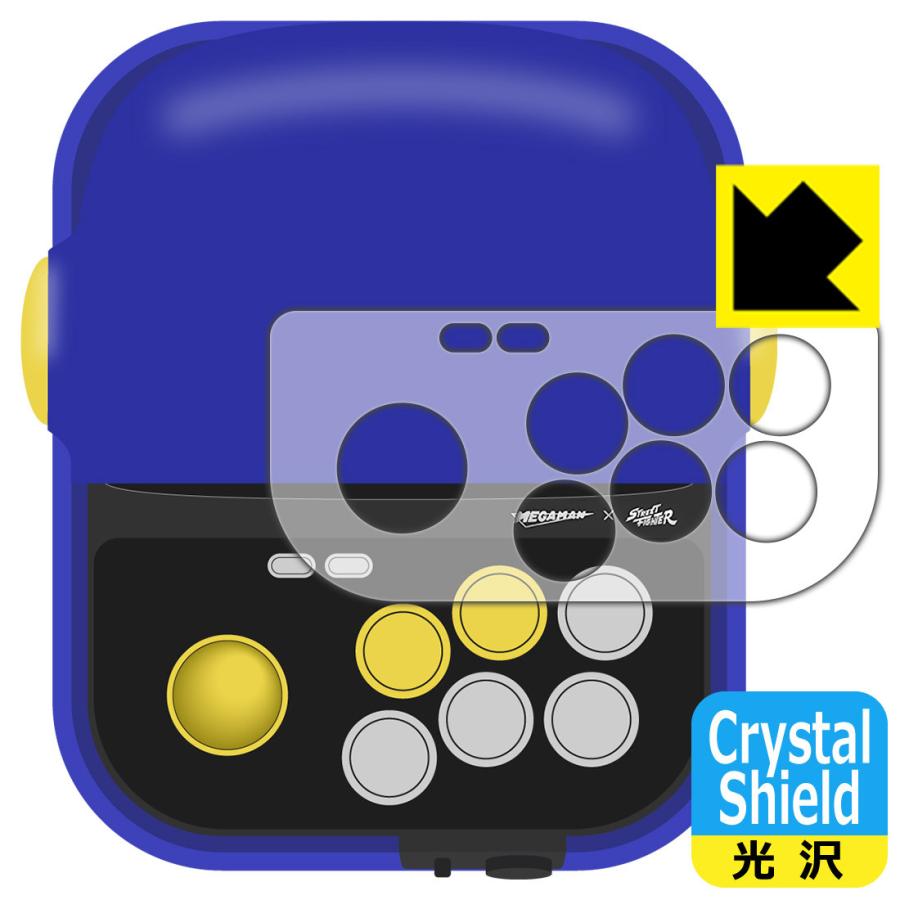 RETRO STATION 防気泡・フッ素防汚コート!光沢保護フィルム Crystal Shield (ジョイスティック周辺部用) 3枚セット｜pda