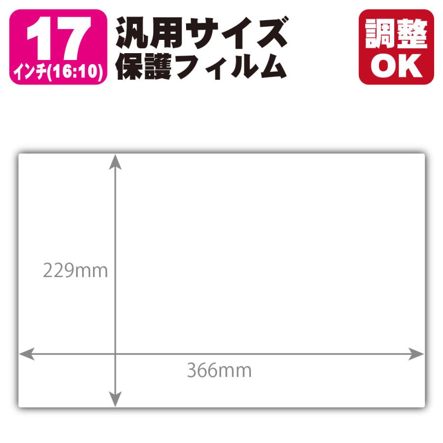 PDA工房 17インチ(16:10) オーダーカット(汎用サイズ) 黒影【AR低反射
