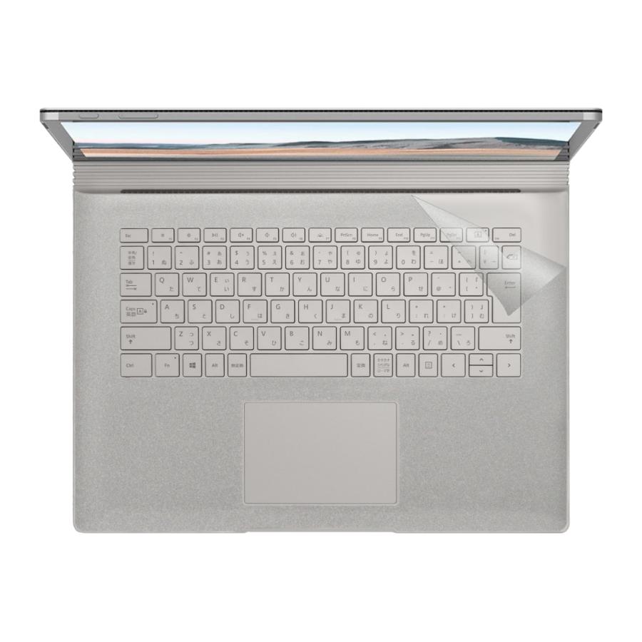 Surface Book スキンシール 3 (15インチ) キーボード周辺部用 【透明