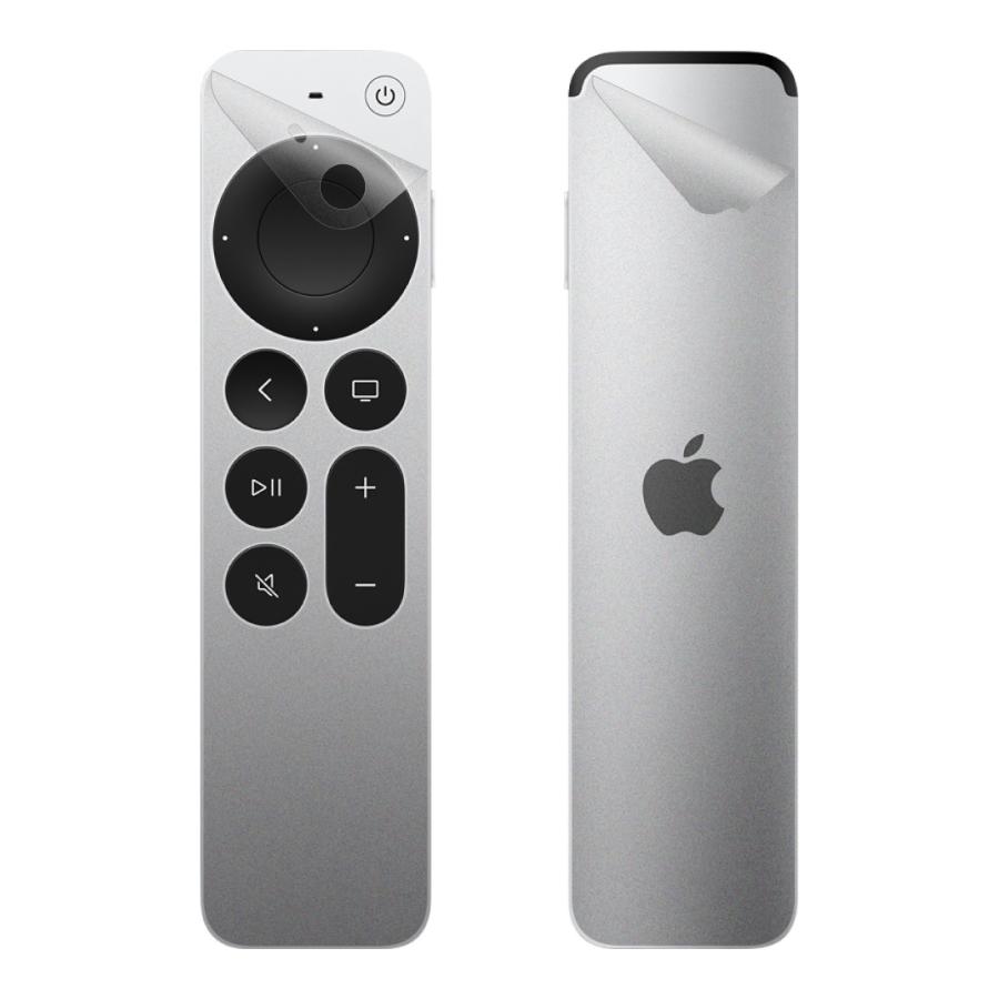 Apple スキンシール Siri Remote (第2世代) 表面・背面セット 【透明