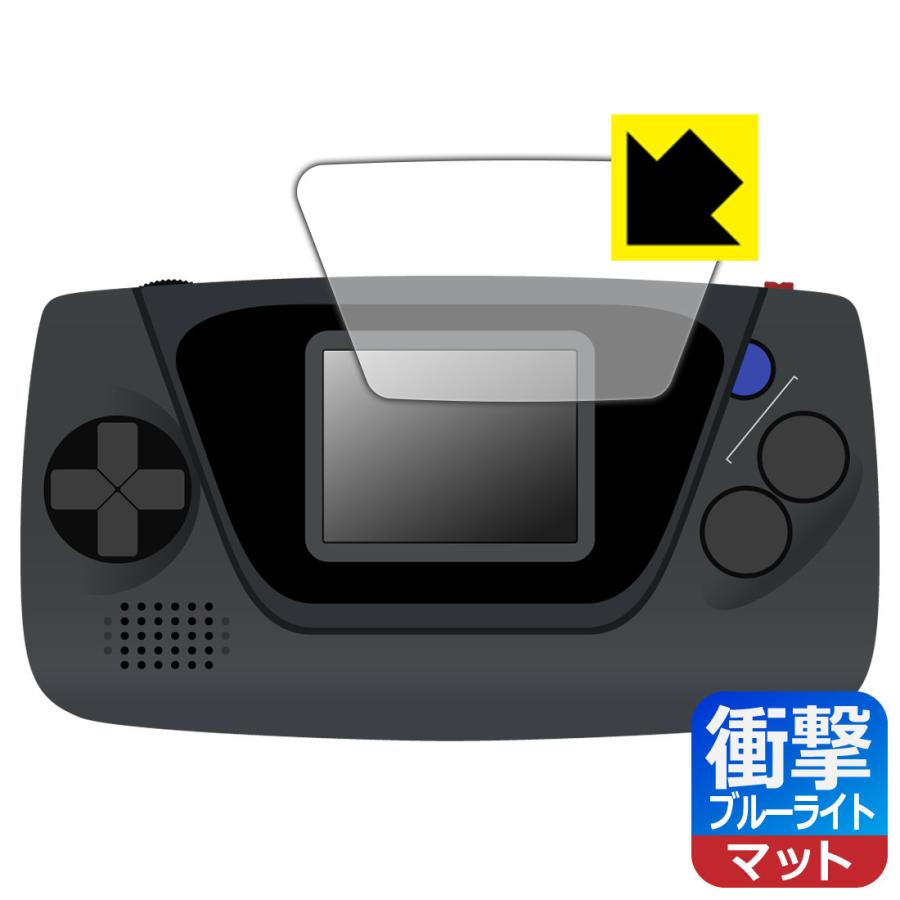 ゲームギア ミクロ 用 特殊素材で衝撃を吸収 保護フィルム 衝撃吸収 ブルーライトカット 反射低減 1pda Pda工房r 通販 Yahoo ショッピング