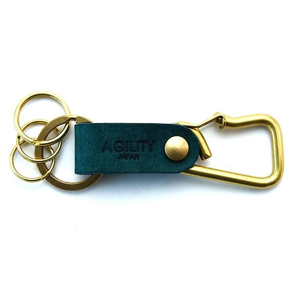 【ネコポス】カラビナ レザー 革 キーホルダー ベルトループ 小物 キーリング 牛革 AGILITY affa アジリティアッファ ブローシュ[M便 9/10] | AGILITY | 14