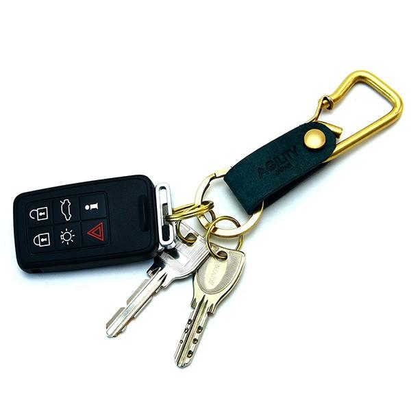 【ネコポス】カラビナ レザー 革 キーホルダー ベルトループ 小物 キーリング 牛革 AGILITY affa アジリティアッファ ブローシュ[M便 9/10] | AGILITY | 18