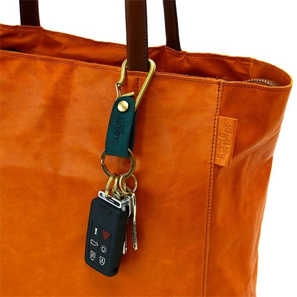 【ネコポス】カラビナ レザー 革 キーホルダー ベルトループ 小物 キーリング 牛革 AGILITY affa アジリティアッファ ブローシュ[M便 9/10] | AGILITY | 20