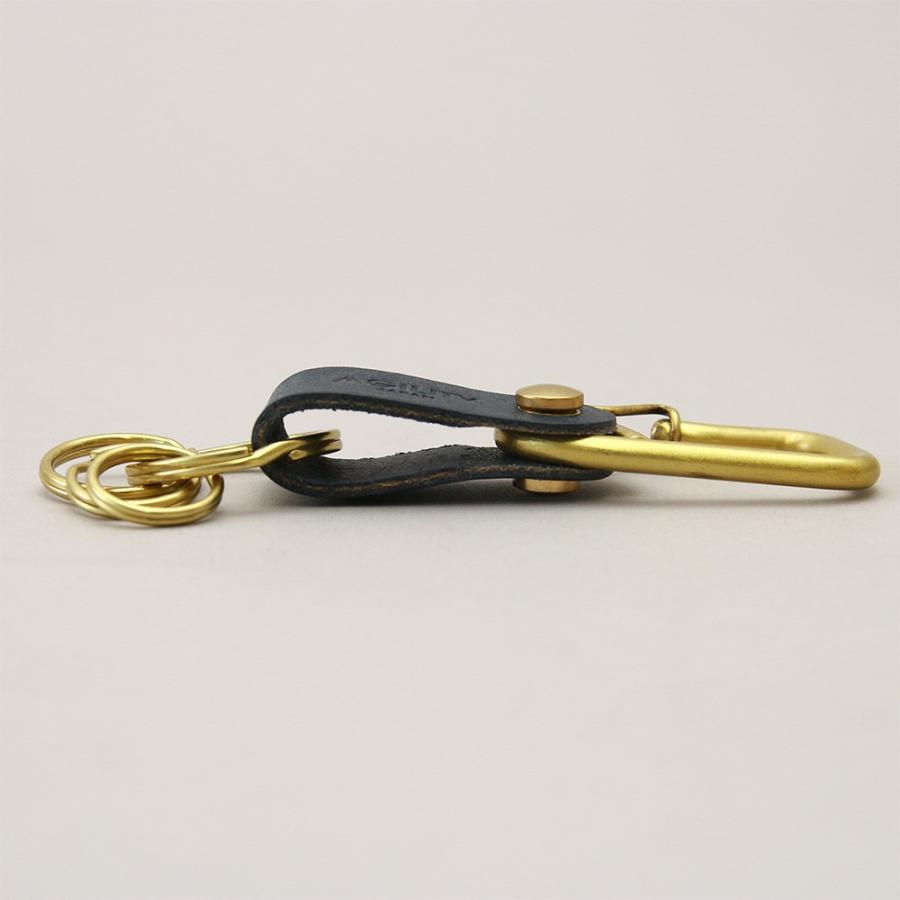 【ネコポス】カラビナ レザー 革 キーホルダー ベルトループ 小物 キーリング 牛革 AGILITY affa アジリティアッファ ブローシュ[M便 9/10] | AGILITY | 08