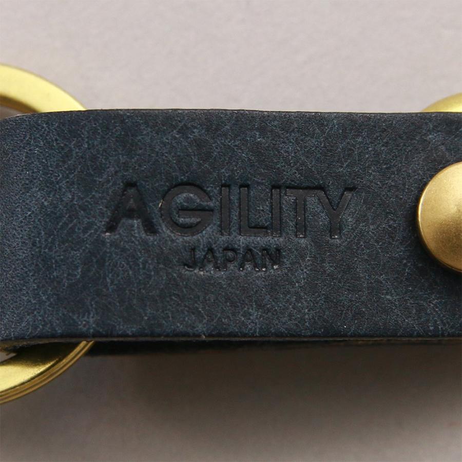 【ネコポス】カラビナ レザー 革 キーホルダー ベルトループ 小物 キーリング 牛革 AGILITY affa アジリティアッファ ブローシュ[M便 9/10] | AGILITY | 10