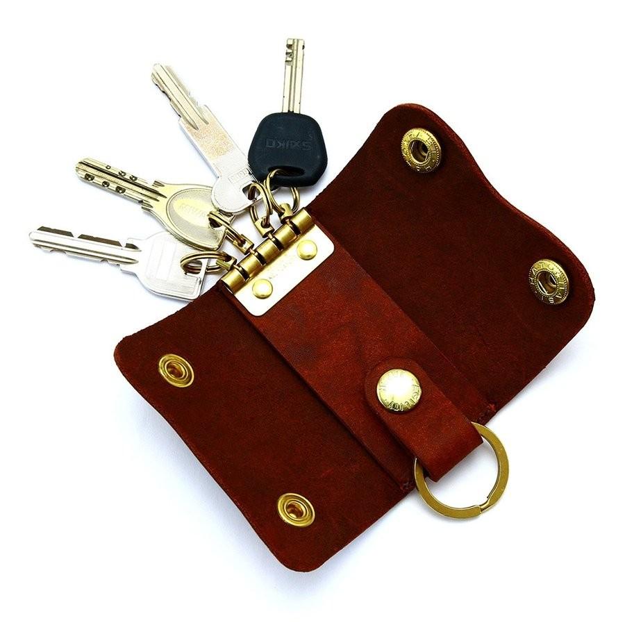 AGILITY（アジリティ） キーケース スマートキー 三つ折り 4連 本革