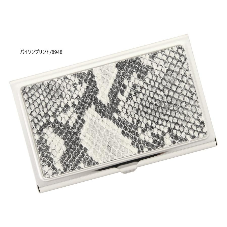 ネコポス カードケース 名刺入れ ステンレス 金属 牛革 レザー パイソン ビジネス小物 Agility Affa アジリティアッファ ピアット M便 3 3 0292 Ap パドドゥ 通販 Yahoo ショッピング