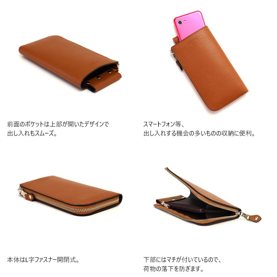 スマホショルダー スマホ 財布 ポシェット メンズ レディース スマホショルダーバッグ 長財布 L字 本革 AGILITY affa アジリティアッファ SAYAポシェット_7