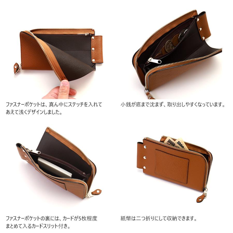 スマホショルダー スマホ 財布 ポシェット メンズ レディース スマホショルダーバッグ 長財布 L字 本革 AGILITY affa アジリティアッファ SAYAポシェット_8
