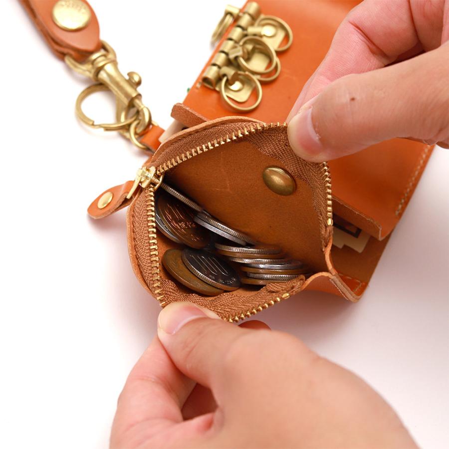 キーケース スマートキー 2個収納 一体型 小銭入れ 三つ折り財布 5連 本革 栃木レザー  AGILITY affa アジリティアッファ アンブルジェII | AGILITY | 20