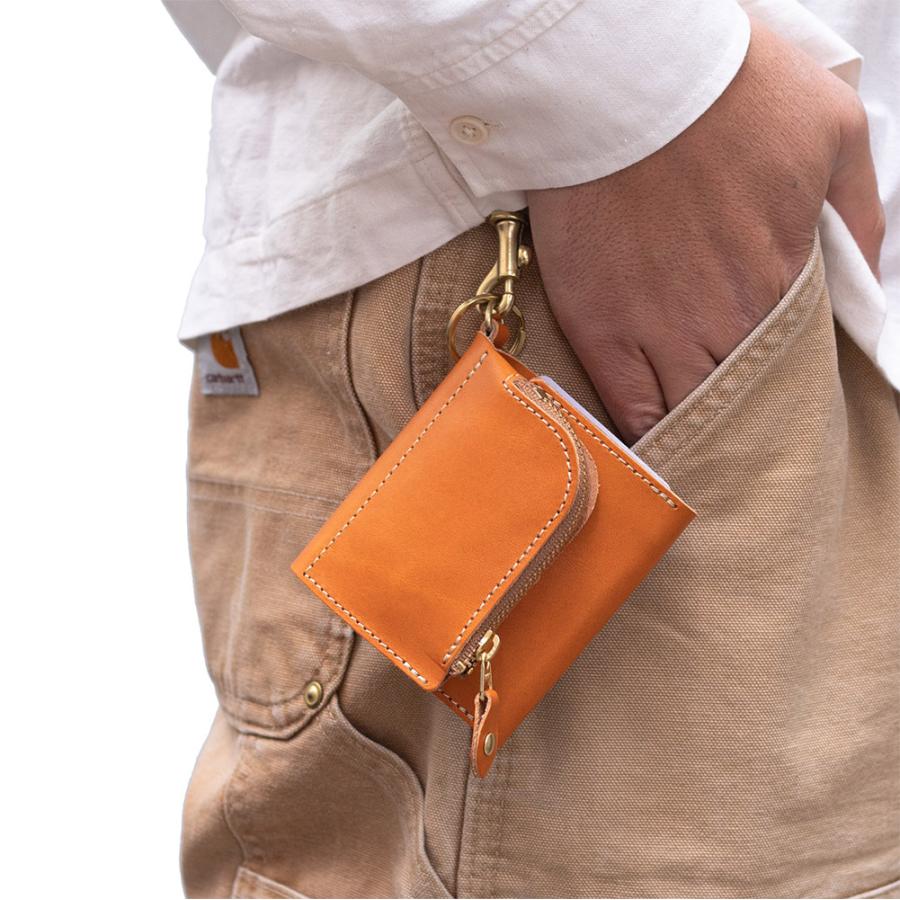 キーケース スマートキー 2個収納 一体型 小銭入れ 三つ折り財布 5連 本革 栃木レザー  AGILITY affa アジリティアッファ アンブルジェII | AGILITY | 25