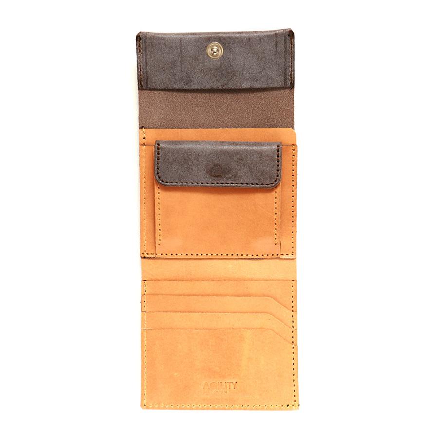 AGILITY（アジリティ） 二つ折り財布 縦使い 縦開き キャッシュレス