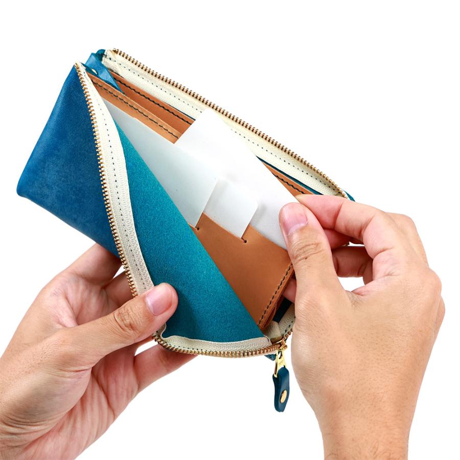 AGILITY（アジリティ） 長財布 コンパクト L字 薄い スリム シンプル