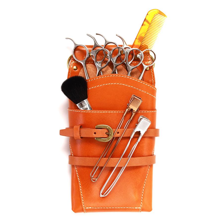 シザーケース 4丁 美容師 スタイリスト 本革 トリマー 腰 斜め掛け 日本製 AGILITY Pro アジリティプロ モンタナ | AGILITY | 16