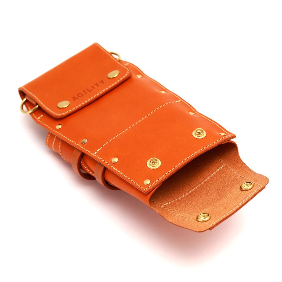 シザーケース 4丁 美容師 スタイリスト 本革 トリマー 腰 斜め掛け 日本製 AGILITY Pro アジリティプロ モンタナ | AGILITY | 13