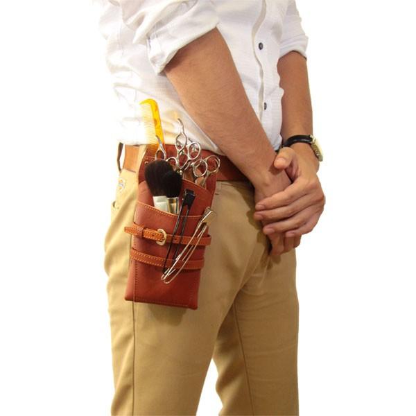 シザーケース プロ仕様 4丁挿し 美容師 スタイリスト 本革 牛革 レザー AGILITY Pro アジリティ プロ モンタナ | AGILITY | 22