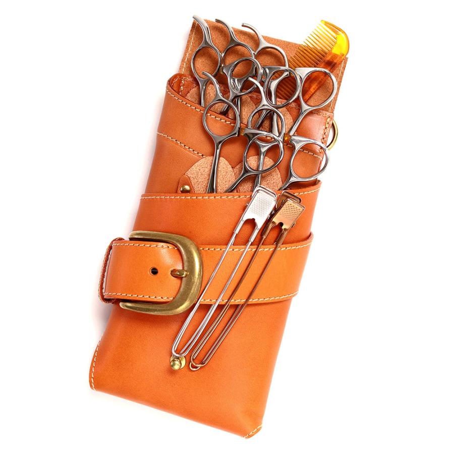 シザーケース 5丁 美容師 スタイリスト 本革 トリマー 腰 斜め掛け 日本製 AGILITY Pro アジリティプロ LOHAS 1 | AGILITY | 17