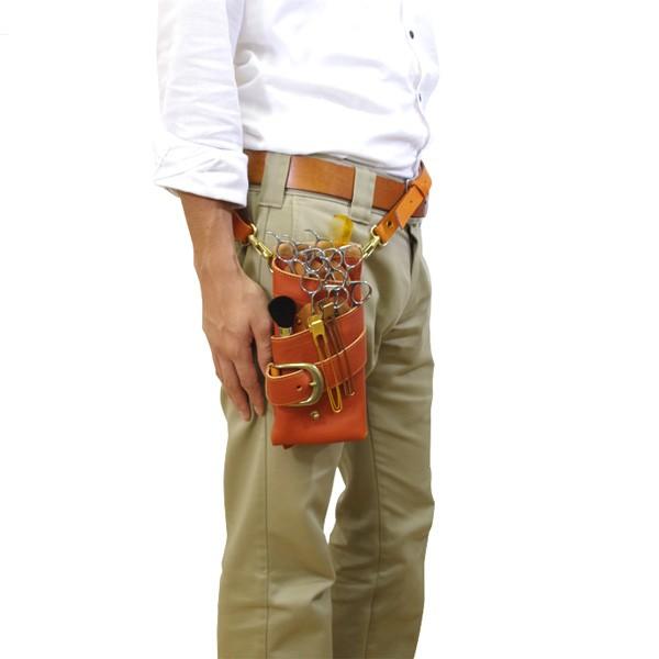 シザーケース 美容師 5丁 本革 レザー おしゃれ 日本製 手作り AGILITY Pro アジリティ プロ LOHAS1 | AGILITY | 23