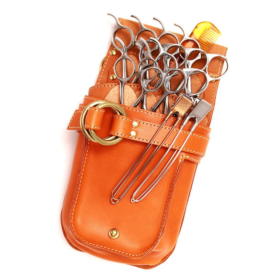 シザーケース 7丁 美容師 スタイリスト 本革 トリマー 腰 斜め掛け 日本製 AGILITY Pro アジリティプロ LOHAS 2 | AGILITY | 17