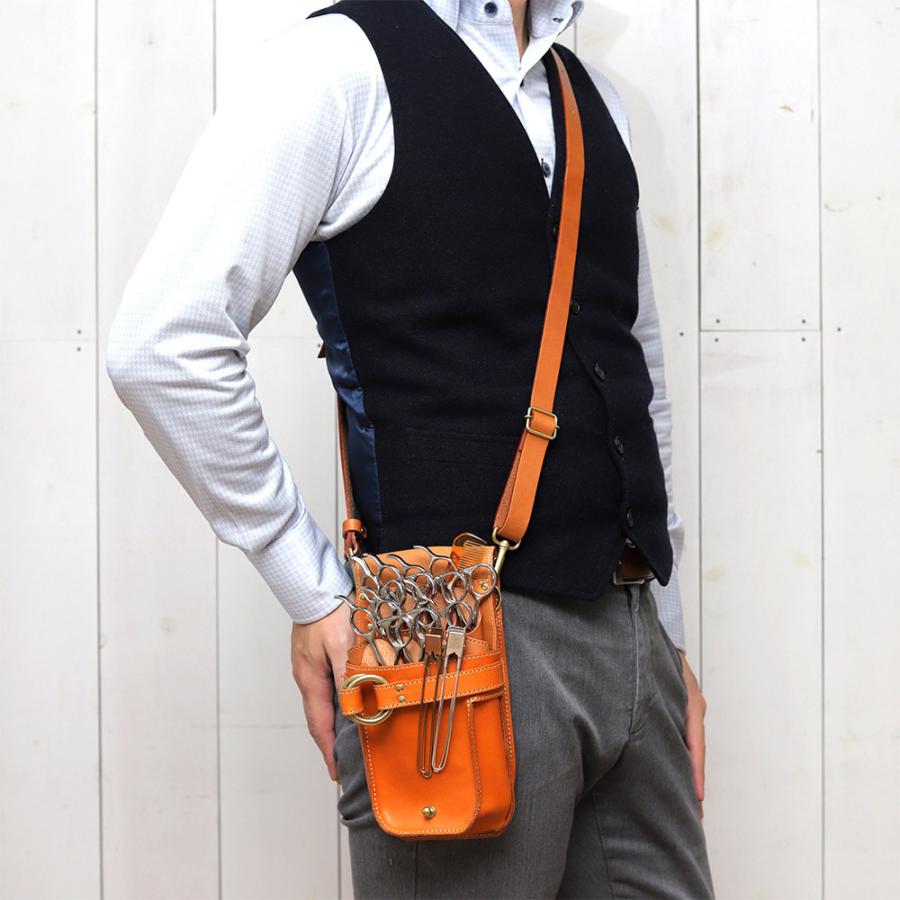 シザーケース 7丁 美容師 スタイリスト 本革 トリマー 腰 斜め掛け 日本製 AGILITY Pro アジリティプロ LOHAS 2 | AGILITY | 21