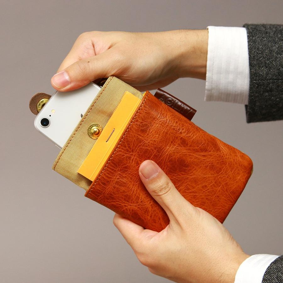 ミニポーチ サコッシュ 斜め掛け 本革 レザー スマホポーチ ミニショルダー  AGILITY affa アジリティアッファ ウォークS | AGILITY | 20