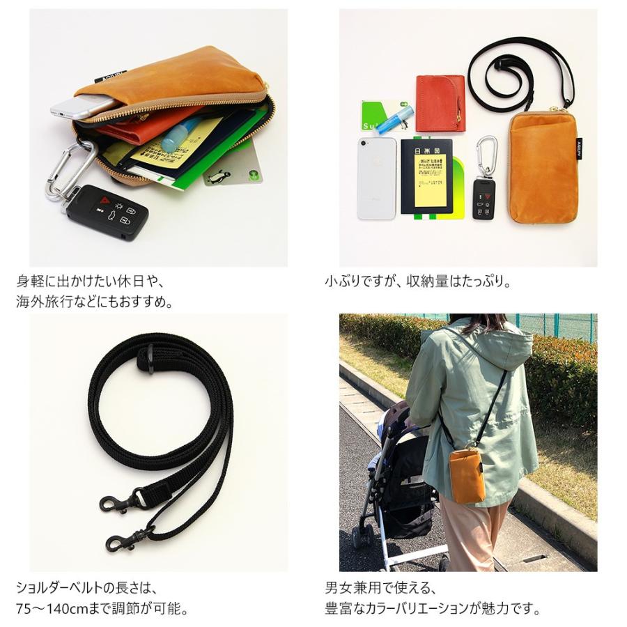 スマホショルダー レディース ミニバッグ スマホバッグ ポーチ 革 大人 小さい おしゃれ AGILITY affa アジリティアッファ パークポシェット | AGILITY | 10