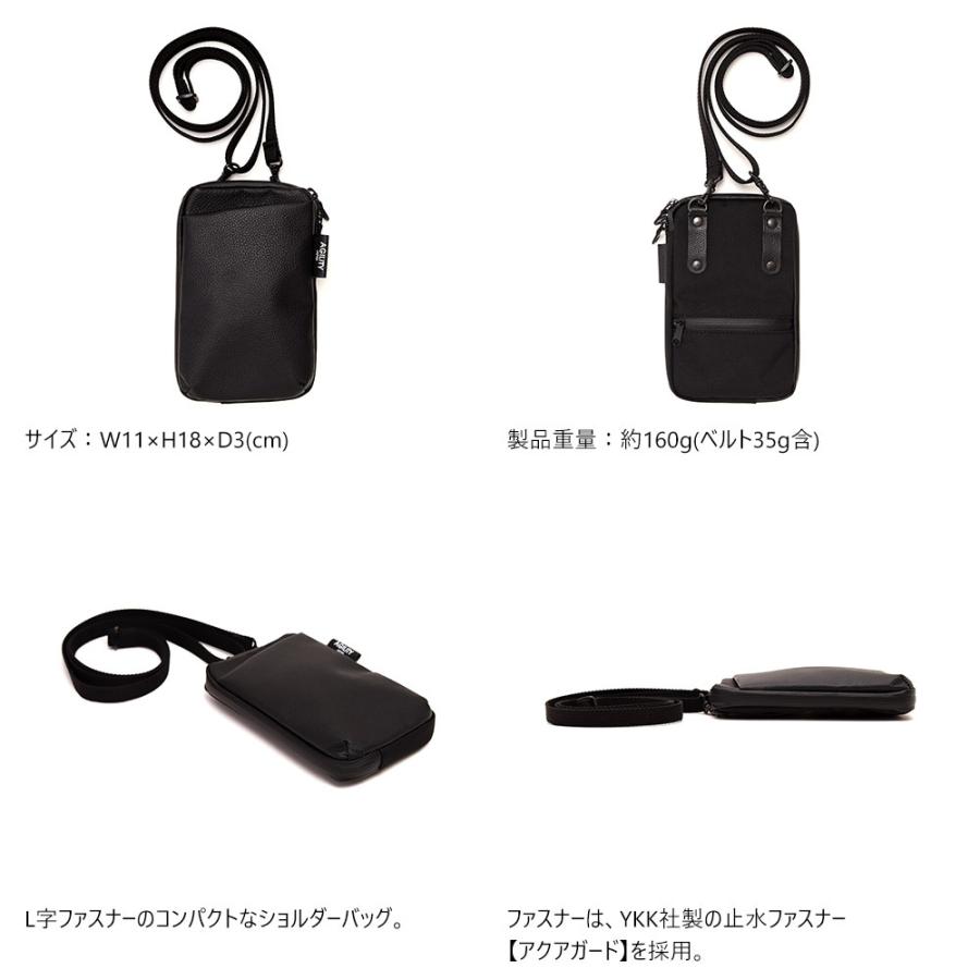 スマホショルダー メンズ 革 小さめ ミニショルダー サコッシュ 斜め掛け 撥水 縦 小さめ スマホバッグ AGILITY affa アジリティアッファ パークポシェット | AGILITY | 05