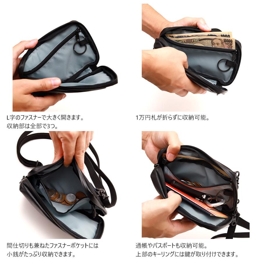 スマホショルダー メンズ 革 小さめ ミニショルダー サコッシュ 斜め掛け 撥水 縦 小さめ スマホバッグ AGILITY affa アジリティアッファ パークポシェット | AGILITY | 07