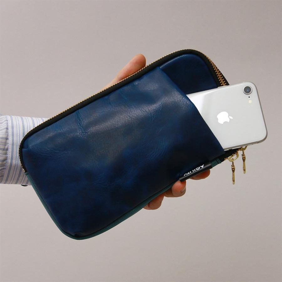 スマホショルダー メンズ A6 母子手帳 お薬手帖 長財布 ミニバッグ スマホバッグ AGILITY affa アジリティアッファ パークポシェットL | AGILITY | 18