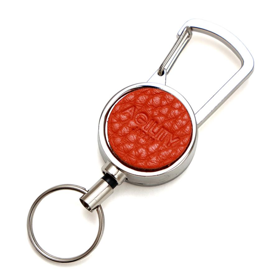 【ネコポス】カラビナ リールホルダー ワンポイント シンプル 鍵 キーホルダー  AGILITY affa アジリティアッファ カラビナリールホルダー[M便 3/3] | AGILITY | 10
