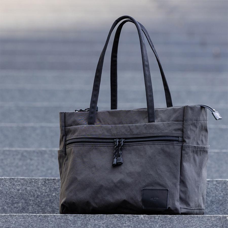 トートバッグ 横型 ナイロン 撥水 メンズ レディース 軽量 通勤 旅行 マチあり ファスナー ヴァレクトートヨコ | AGILITY | 20