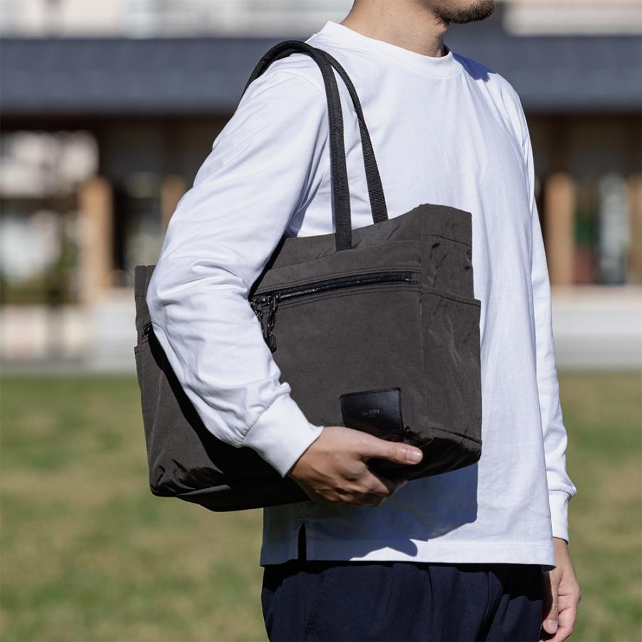 トートバッグ 横型 ナイロン 撥水 メンズ レディース 軽量 通勤 旅行 マチあり ファスナー ヴァレクトートヨコ | AGILITY | 23