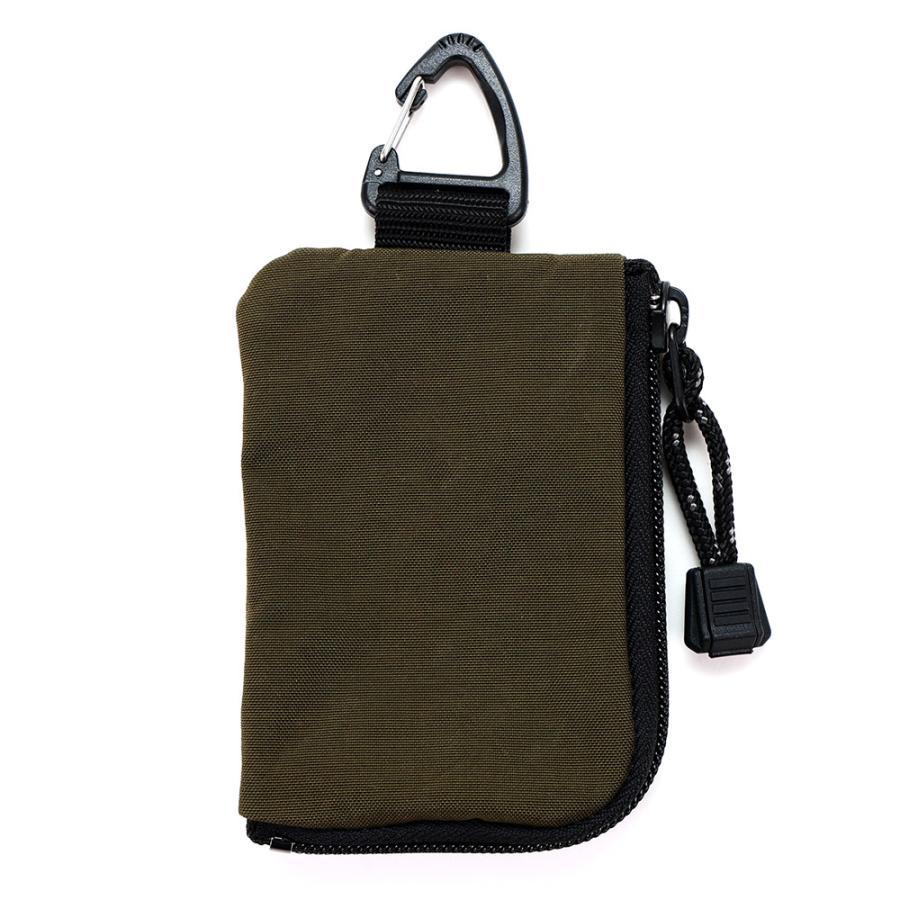 RESISTANT コンパクト財布 ブラックカラビナ付き AGILITY 財布 ミニ財布 カラビナ 吊るす 小銭入れ ナイロン 軽量