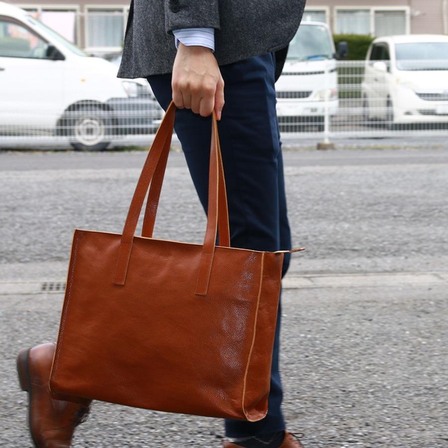 トートバッグ レザートート A4 ショッパー ファスナー付き 本革 レザー  AGILITY affa アジリティアッファ シックトート | AGILITY | 17