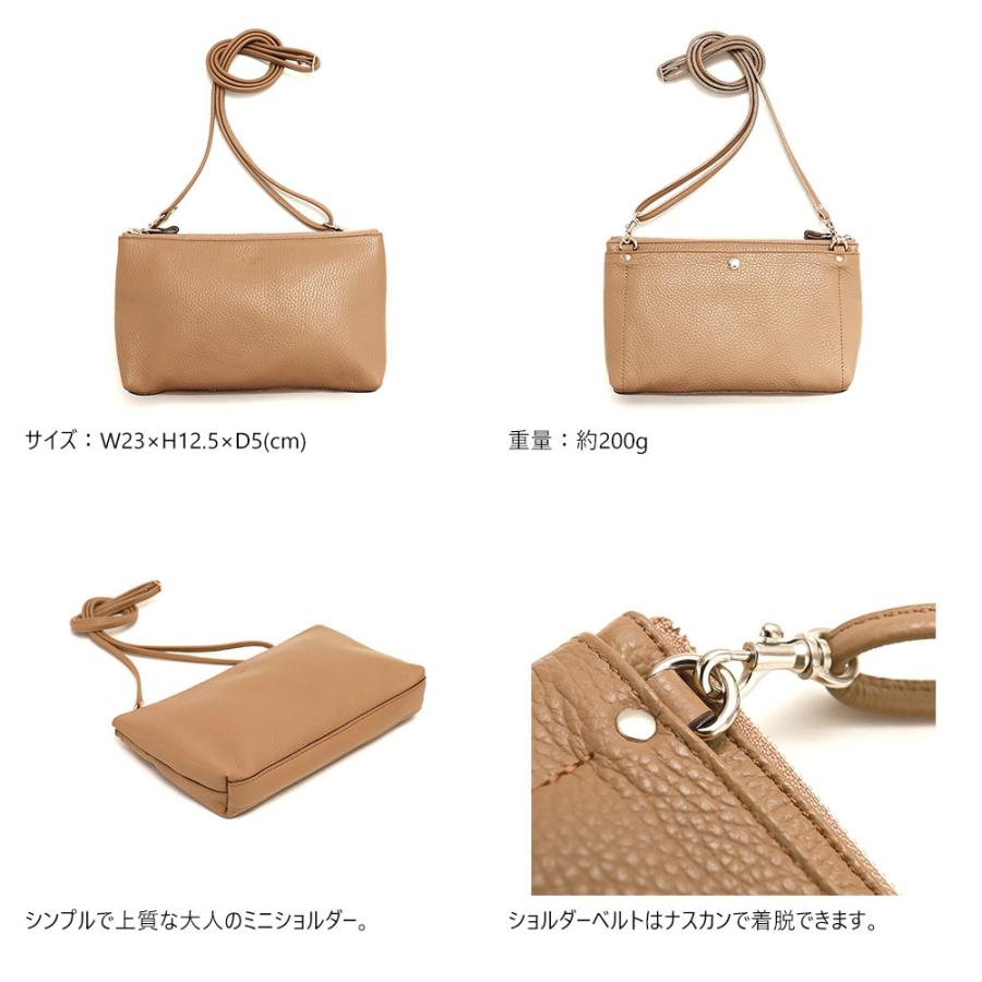 ショルダーバッグ 小さめ コンパクト 横型 斜め掛け ミニショルダー 本革 レザー AGILITY affa アジリティアッファ シックミニショルダー | AGILITY | 05