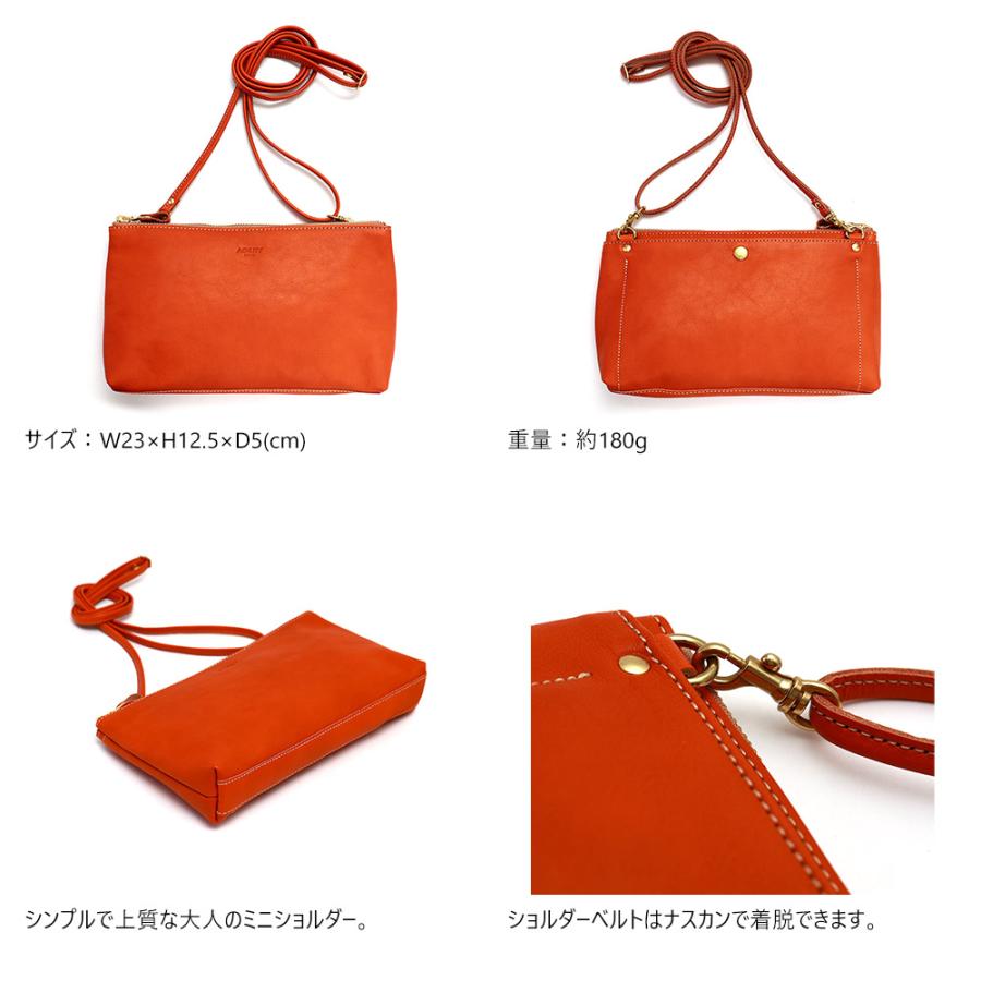 AGILITY（アジリティ） ショルダーバッグ 小さめ コンパクト 横型 斜め