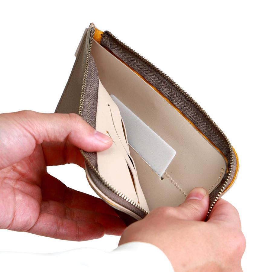 バイカラー 財布 長財布 L字ファスナー 極薄 メンズ レディース シンプル おしゃれ AGILITY affa アジリティ アッファ ヤヌスロングウォレット | AGILITY | 14