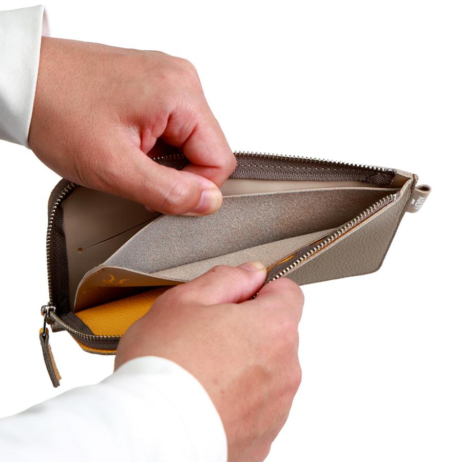 バイカラー 財布 長財布 L字ファスナー 極薄 メンズ レディース シンプル おしゃれ AGILITY affa アジリティ アッファ ヤヌスロングウォレット | AGILITY | 16