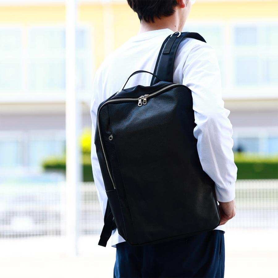 AGILITY 豚革 ピッグレザー スクエア 軽量 リュック pc バック