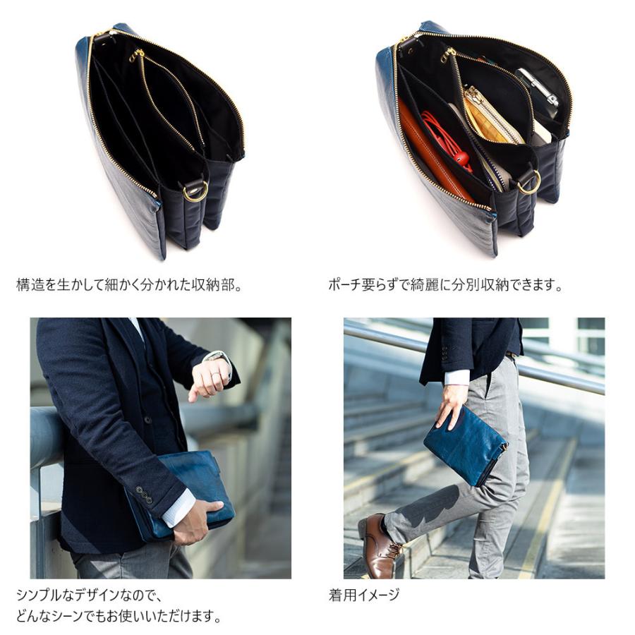 クラッチバッグ ショルダーバッグ 2way シンプル ピッグレザー 軽量 豚革 AGILITY affa アジリティ アッファ ペガーズクラッチ | AGILITY | 05