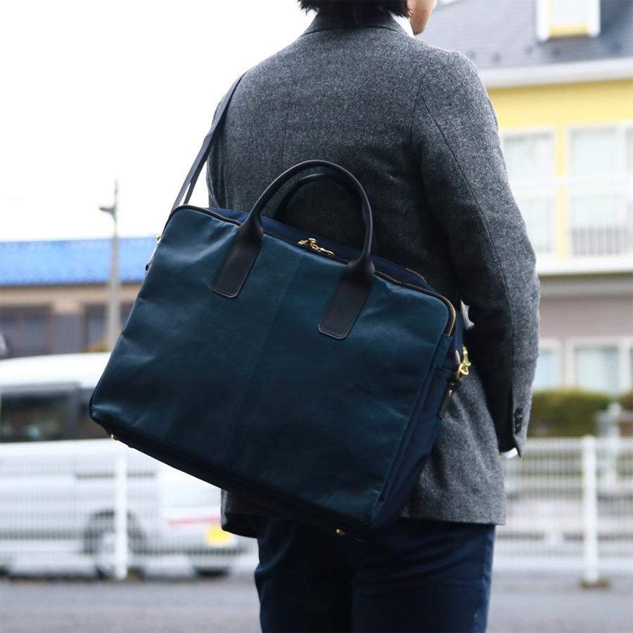 ビジネスバッグ メンズ 大きめ ブリーフケース B4サイズ対応 本革 軽量 レザー ナイロン AGILITY affa アジリティ アッファ ペガーズビジネスL | AGILITY | 20