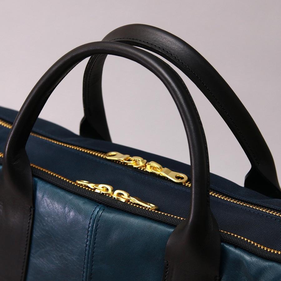 ビジネスバッグ メンズ 大きめ ブリーフケース B4サイズ対応 本革 軽量 レザー ナイロン AGILITY affa アジリティ アッファ ペガーズビジネスL | AGILITY | 12