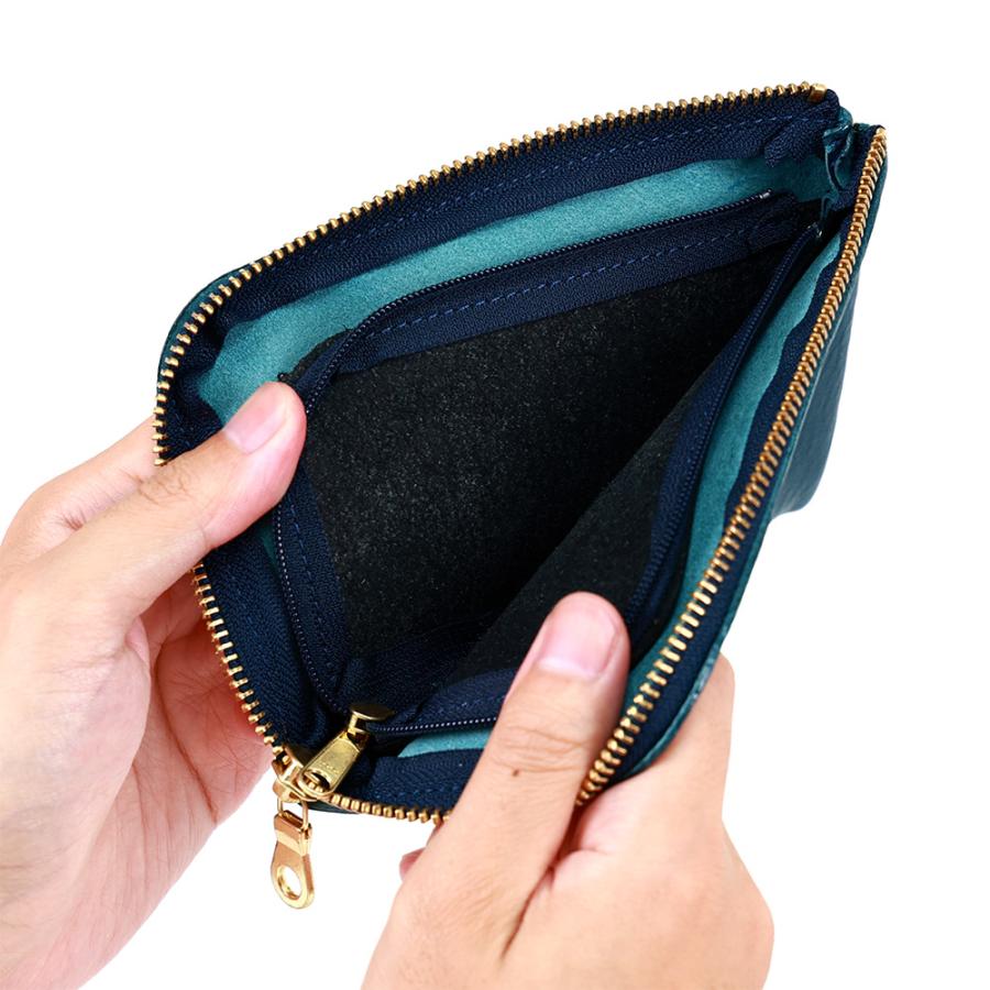 iPhone SE対応 スマホが入る財布 革 折財布 L字ファスナー ハーフウォレット AGILITY affa アジリティ アッファ スマートウォレット | AGILITY | 14