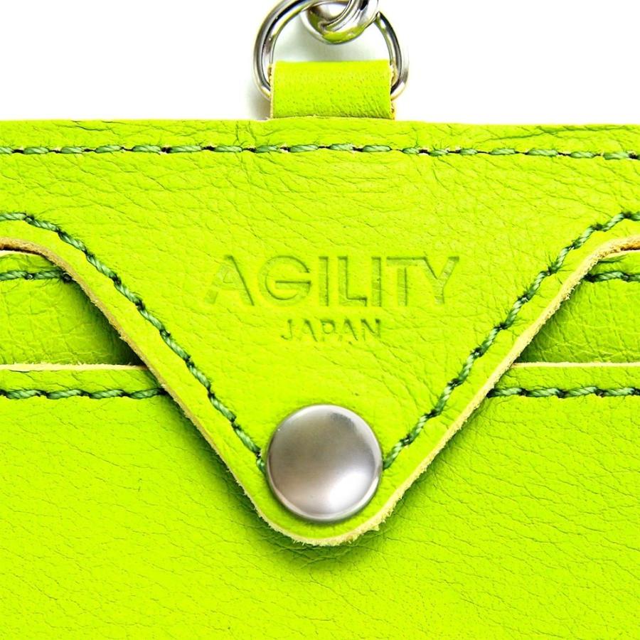 リール付き IDカードケース のびる 本革 レザー レディース IDホルダー  AGILITY affa アジリティアッファ リールIDホルダー | AGILITY | 22