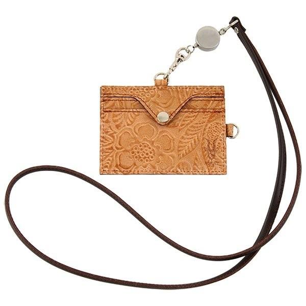 IDカードホルダー リール付き 本革 牛革 フラワー 型押し 社員証 入館証 名札 AGILITY affa アジリティ アッファ リールIDホルダー | AGILITY | 17