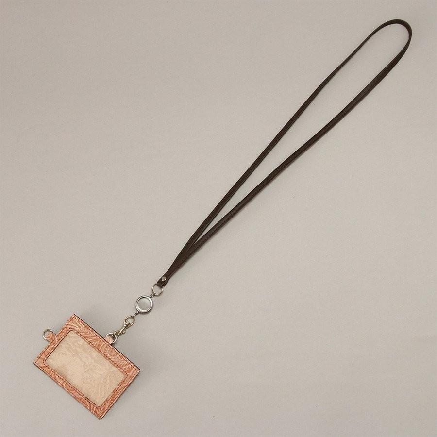 IDカードホルダー リール付き 本革 牛革 フラワー 型押し 社員証 入館証 名札 AGILITY affa アジリティ アッファ リールIDホルダー | AGILITY | 10