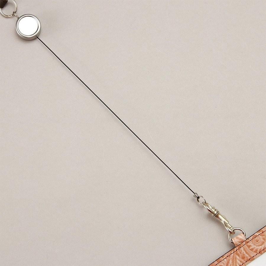 IDカードホルダー リール付き 本革 牛革 フラワー 型押し 社員証 入館証 名札 AGILITY affa アジリティ アッファ リールIDホルダー | AGILITY | 14